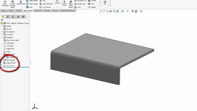 Customizing Sheet Metal Edge Flanges in SolidWorks смотреть онлайн