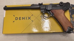 Пистолет Парабеллум артиллерийский LP 08, Luger P08 artillery model, Germany 1898, Denix M-1145