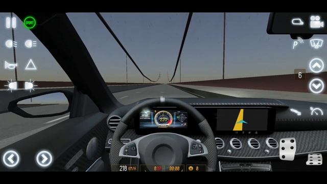 Driving Mercedes Benz S Class max speed in San Francisco смотреть онлайн