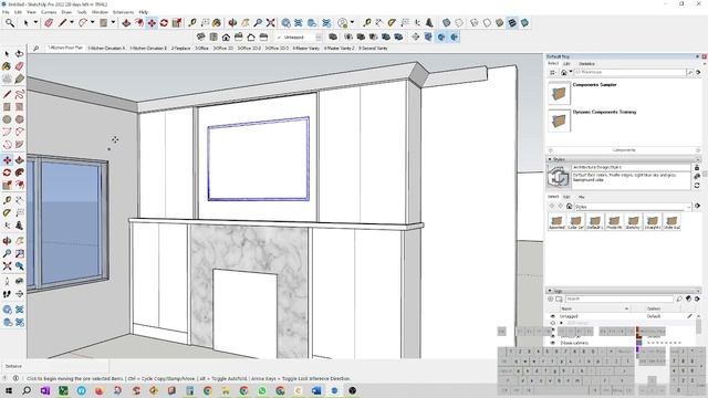 How to Design Fast In Sketchup Wall unit design смотреть онлайн