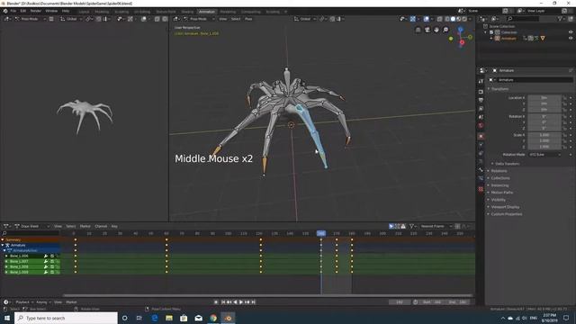 Part 7: Animating the spider смотреть онлайн