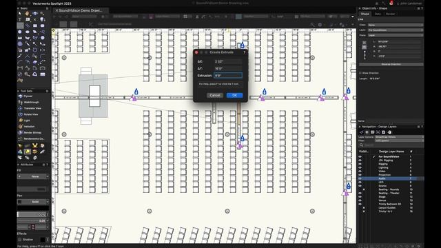Using Vectorworks and SketchUp to Import a file into SoundVision смотреть онлайн