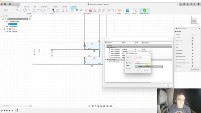 Fusion360 Tutorial: Design of a Grommet using Parameters смотреть онлайн