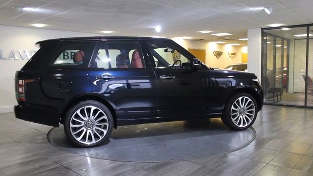 Range Rover Vogue Autobiography Mariana Black with Red leather Lawton Brook смотреть онлайн