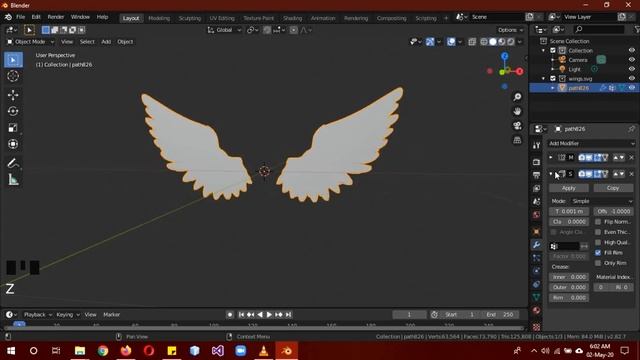 Easy Angel wings creation/animation tutorial Blender 2.8+ in English смотреть онлайн