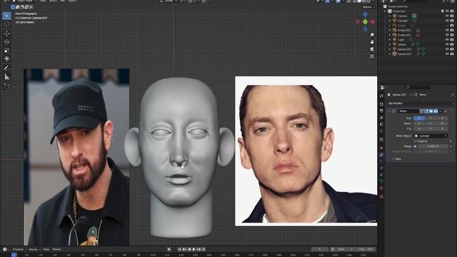 Sculpting Eminem in Blender : I tried to recreate the Rap God! смотреть онлайн