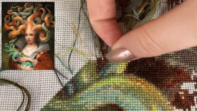 Stitch with me - HAED mini - Contessa with Squid by Omar Rayyan - Diagonal Parking w/ LOTS of Threa смотреть онлайн