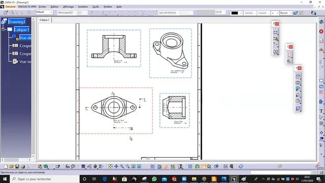 Drafting Piece 6 | CATIA V5 دورة تعلم смотреть онлайн