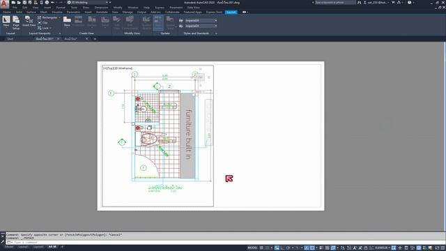 AutoCAD2020 3D บ้าน2ชันพร้อม Render ออกแบบห้องน้ำตอนที่2 End.(Motion path animation) смотреть онлайн