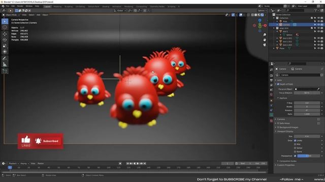 Depth of Field in Blender | Camera Settings (Part -02) Blender 3d Full Course in Hindi for Beginner смотреть онлайн