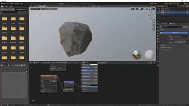 How to create low poly rocks (and UV unwrap) in Blender 2.8. смотреть онлайн
