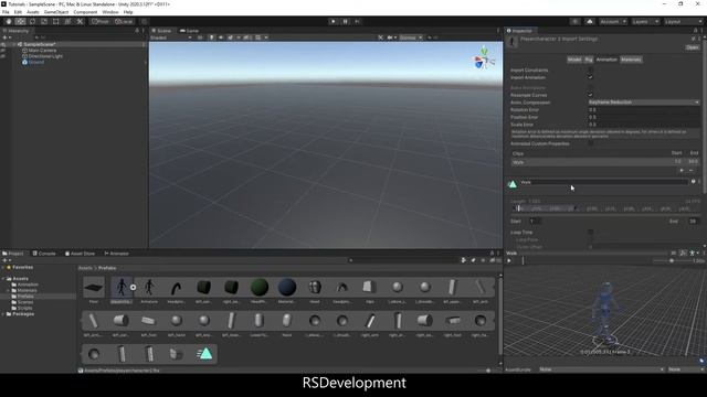 Importing Animation Clips from Blender to Unity (Walk, Run, Idle) Tutorial смотреть онлайн