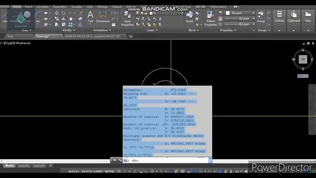 Autocad-The way to check Mass property for Circular pipe смотреть онлайн