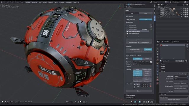 DECALmachine 2.0 - Use and Export Atlas смотреть онлайн