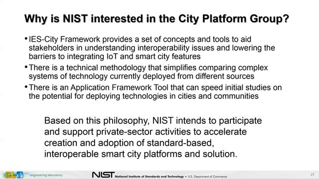 NIST IES City Framework смотреть онлайн