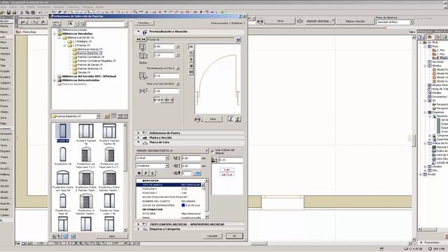 Libraries series Archicad Marker door and Window v6 смотреть онлайн