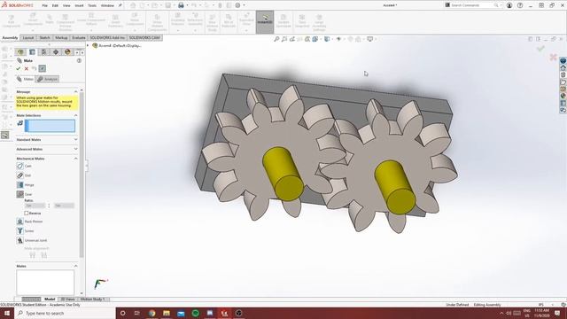 Gear Mate - SolidWorks смотреть онлайн