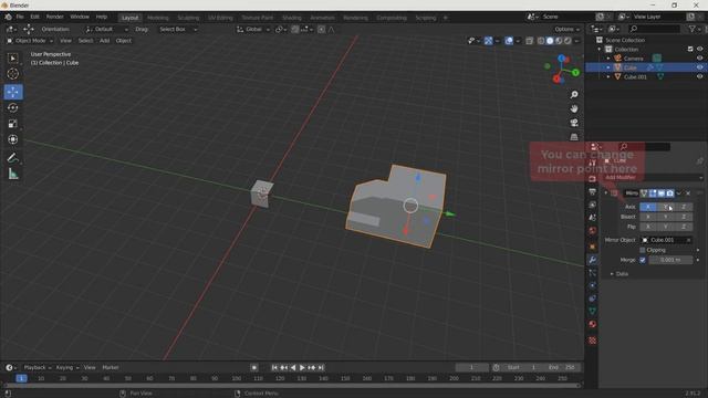 Blender How To Mirror An Object With Selection смотреть онлайн