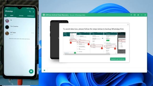 Cara Mengembalikan Chat Whatsapp Yang Terhapus Sebelum Di Backup - UltFone 2022 смотреть онлайн