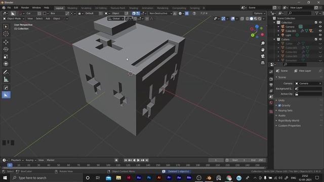 BOX CUTTER | BLENDER ADDON | EXPLAINED IN TAMIL | BLENDER TAMIL TUTORIALS | BALAJIMALARVIZHI 😍❤ смотреть онлайн