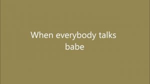 Neon Trees-Everybody Talks Lyrics