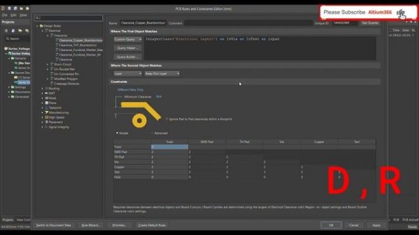 Altium Designer Tutorial 26: Altium Design Clearance Rule between PCB Board outline & Copper.