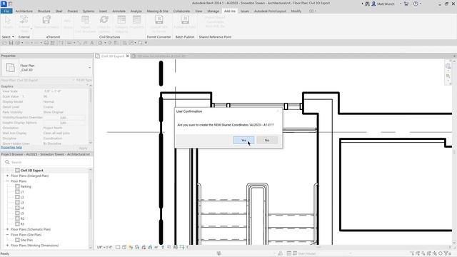 Shared Coordinates (Part 7) - Import the Shared Reference XML into Revit смотреть онлайн
