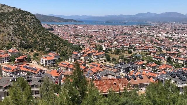 Фетхие. Вид города сверху. смотреть онлайн