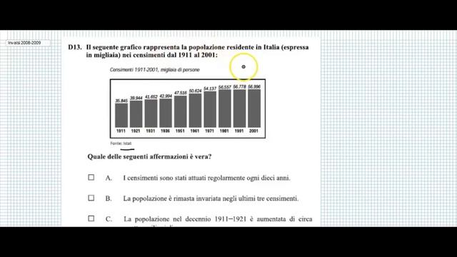 Prova Invalsi Matematica Terza Media 2008 2009 SPIEGATA E RISOLTA