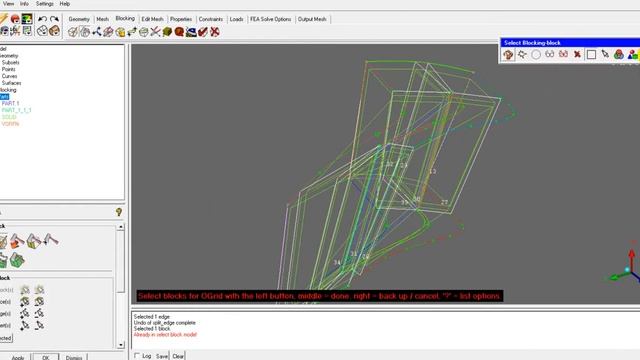 Axial turbine hexa meshing (ICEM) and export file .msh смотреть онлайн