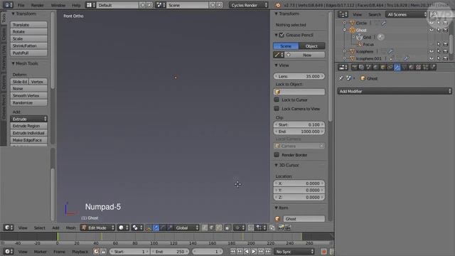 Blender Cloth: Flying Ghost