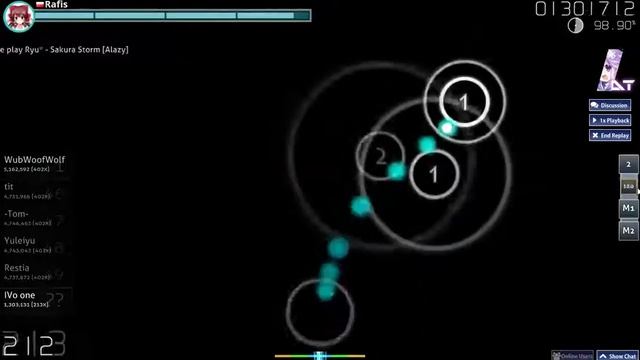 osu! Ryu* - Sakura Storm [Alazy] + Double Time смотреть онлайн