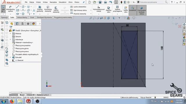 13. FRC Solidworks - Lustro elemetów w szkicu смотреть онлайн