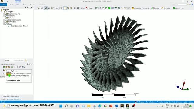 #ansys Meshing Tutorial - Keyframe Animation - How to create an animation - Ansys 2022 R1 смотреть онлайн