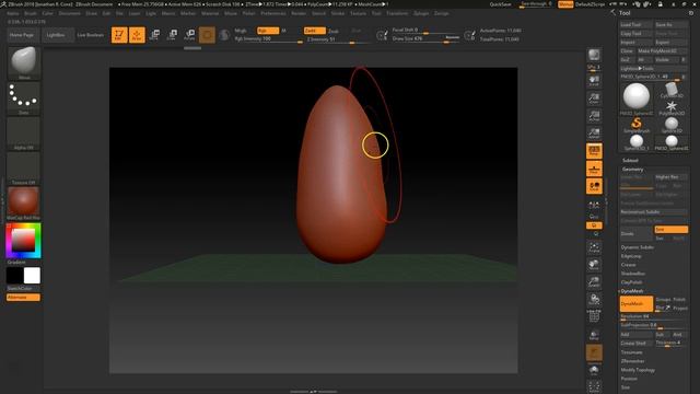 zbrush Cartoon Character Dynamesh tutorial 01 смотреть онлайн