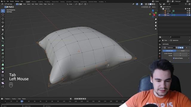 Create a Pillow in 1 Minute in Blender смотреть онлайн