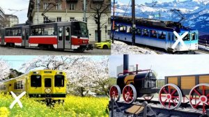 Видео про поезда для детей🚆 викторина ⏭️ отгадай одну из четырех картинок,🚦учим транспорт жд