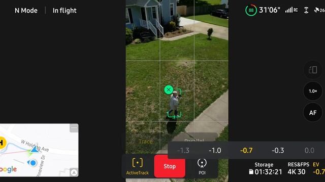DJI Mini 3 Active Track in Portrait Mode смотреть онлайн