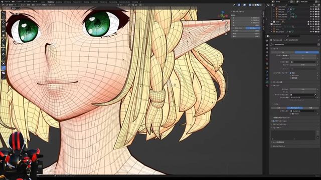 Blenderでキャラクター制作 エルフ編 ＃05 смотреть онлайн