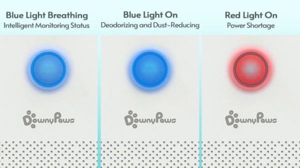 DownyPaws 4000mAh Smart Cat Odor Purifier Cat Litter Box Deodorizer Pet Toilet Air Purifier Dog Cat