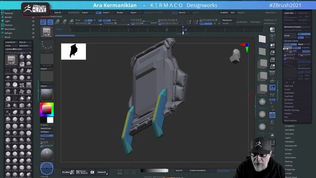 Kermaco: Mech Design - Ara Kermanikian - ZBrush 2021.6 - Season 4: Episode 10 смотреть онлайн