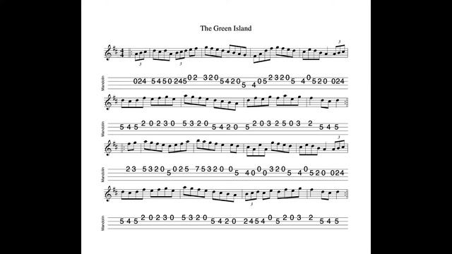 The Green Island REVISITED - a hornpipe in D Major tabbed for mandolin and played by Aidan Crossey смотреть онлайн
