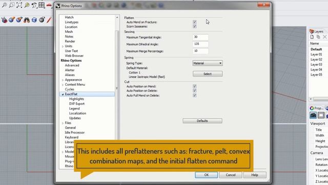 Introduction to the ExactFlat Options in Rhino 3D смотреть онлайн