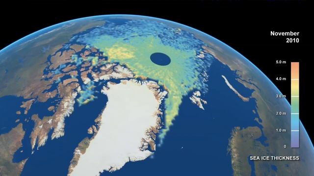 CryoSat: Arctic Sea-Ice Thickness (2010.10 - 2011.03) [720p] [3D converted] смотреть онлайн