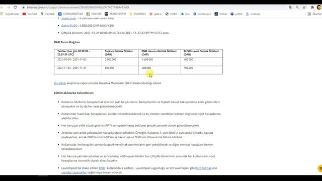 Binance Launchpool /Mines of Dalarnia (DAR) Oyna-Kazan Oyununu nasıl farm yapılır? BNB/BUSD - farm смотреть онлайн