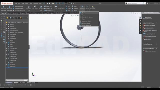 Solidworks Tutorial : Bicycle Concept (Rims Design) Part 10-01 смотреть онлайн