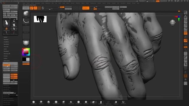 ZBRUSH Sculpting - Let's Practice Hands - Part 03 (RAW FOOTAGE) смотреть онлайн
