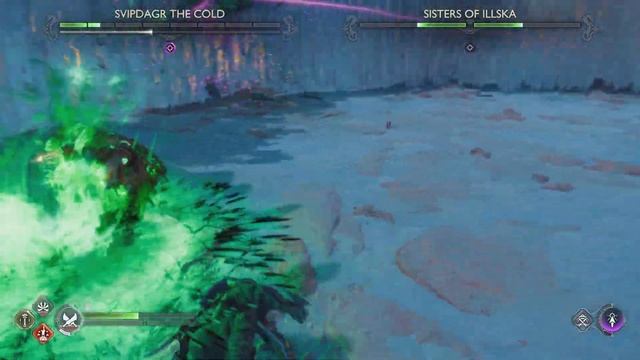 Kratos & Freya vs Svipdagr the Cold & The Sisters of Illska (God of War Ragnarök) смотреть онлайн