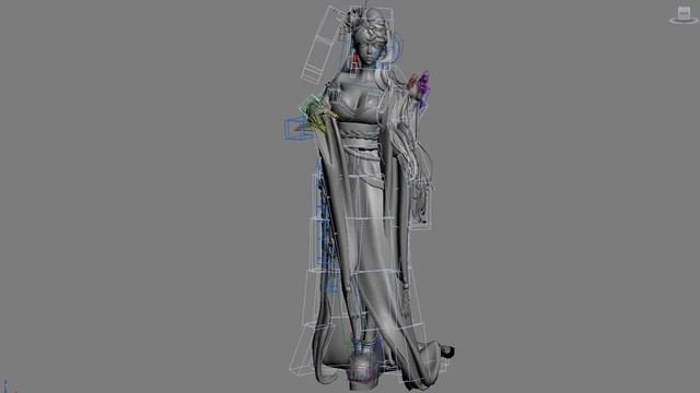 3DS MAX dynamic bones (cloth simulation) смотреть онлайн