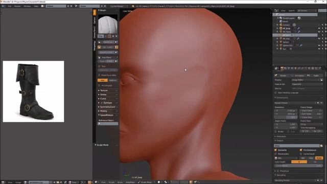 BLENDER - The Pirate High Poly Sculpting [SPEED SCULPT] смотреть онлайн